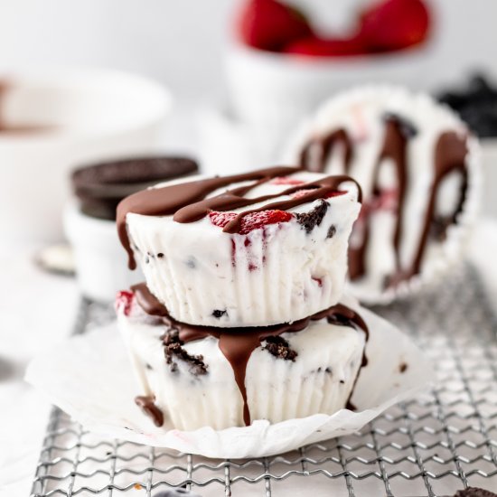 Mini Berry Ice Cream Cakes