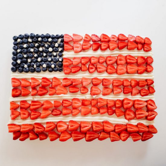 4th of July Flag Cake