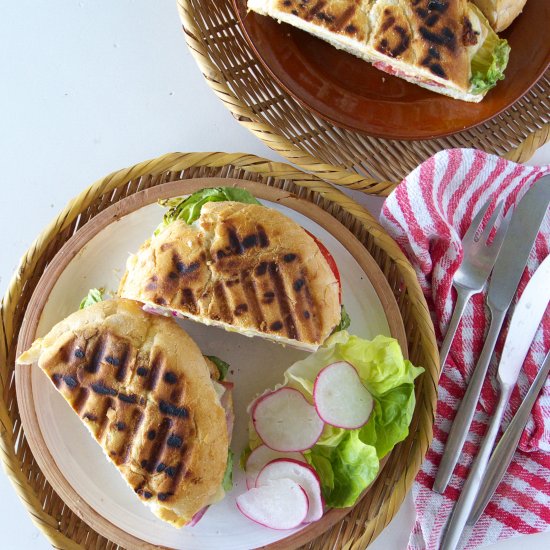 Grilled Chicken-Cheese Sandwich