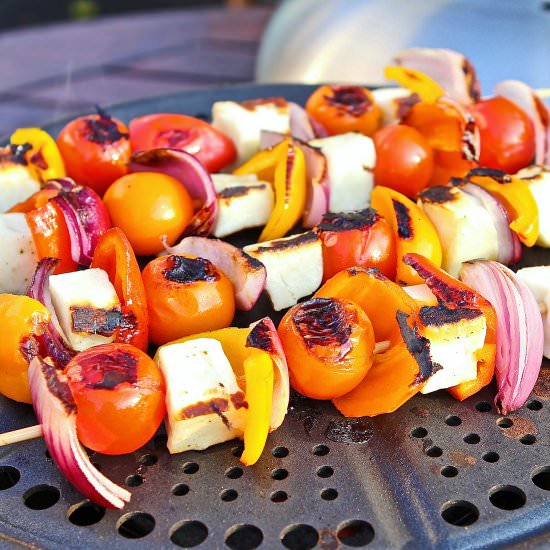 BBQ Halloumi Skewers