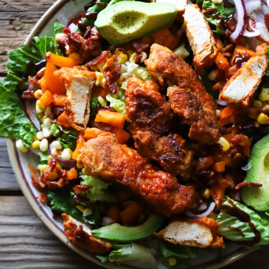 Crispy Buffalo Chicken Salad