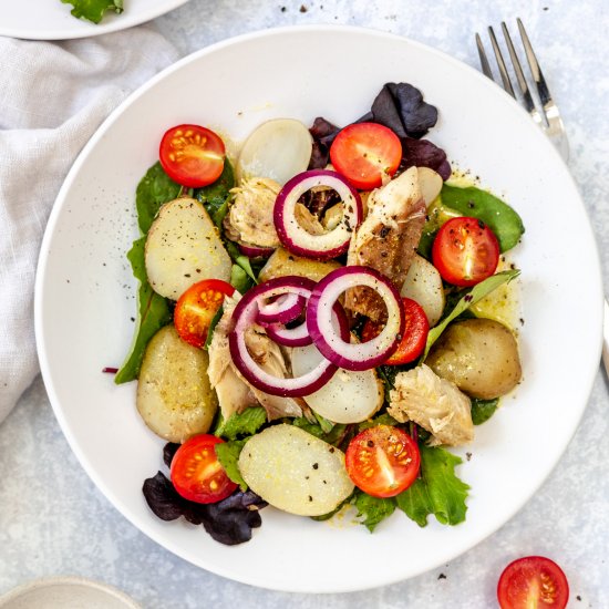 Tinned Mackerel Potato Salad