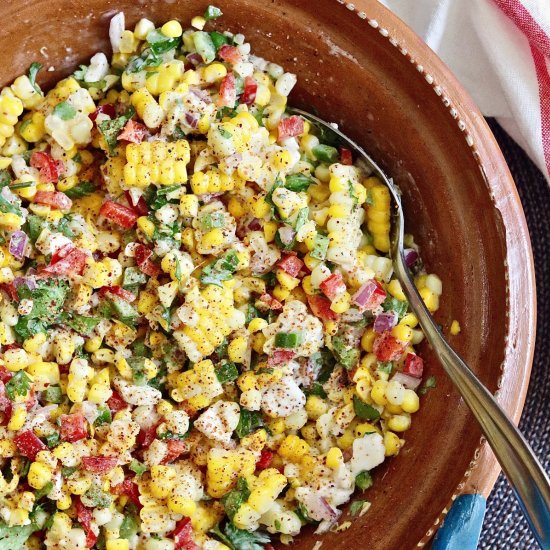 Vegan Mexican Street Corn Salad