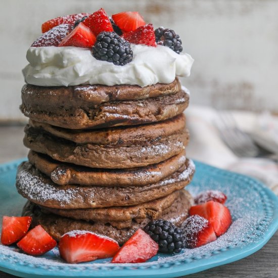 double chocolate chip pancake