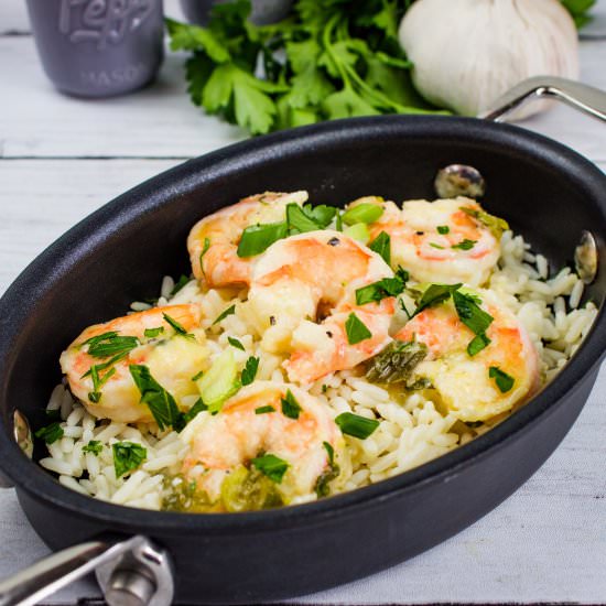 Garlicky Shrimp Scampi