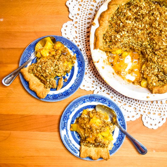 Peach Crisp Pie