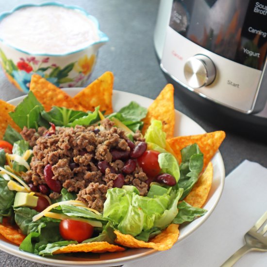 DORITOS TACO SALAD W/ CREAMY SALSA