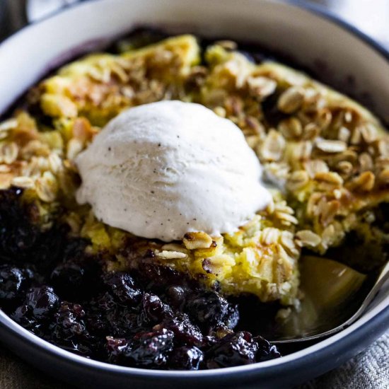 Instant Pot Blueberry Cobbler