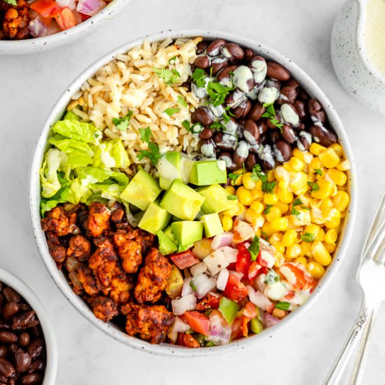 Vegan Tempeh Burrito Bowls