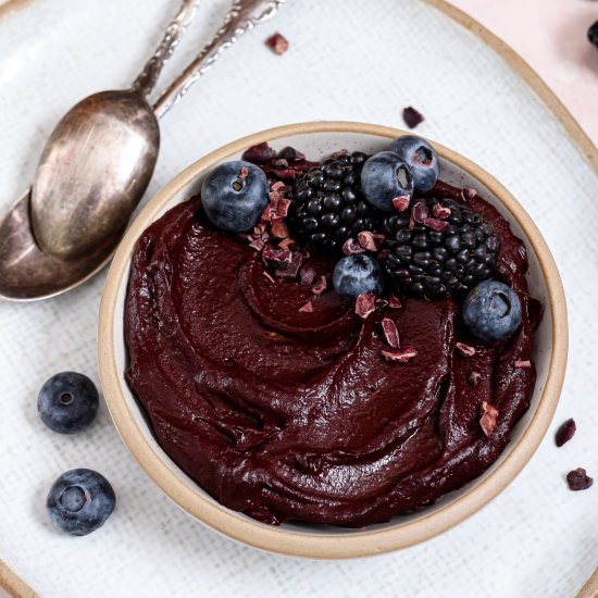 Healthy Chocolate Avocado Pudding