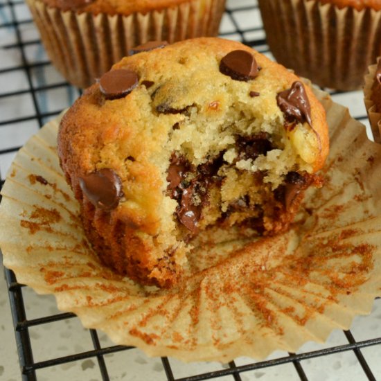 Banana Chocolate Chip Muffins