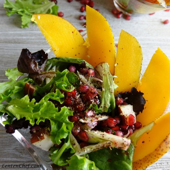 Za’atar salad with pomegranate