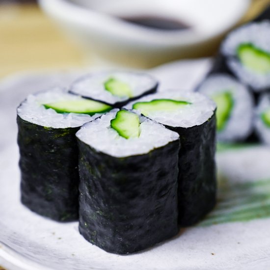 Kappa Maki Cucumber Sushi Rolls