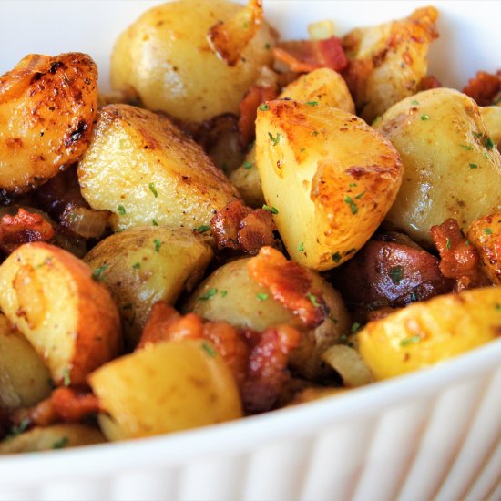 Skillet Bacon Potatoes