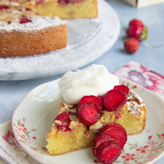 Strawberry Almond Cake