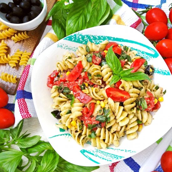 Italian cold pasta salad