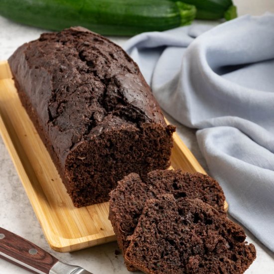 Chocolate courgette cake