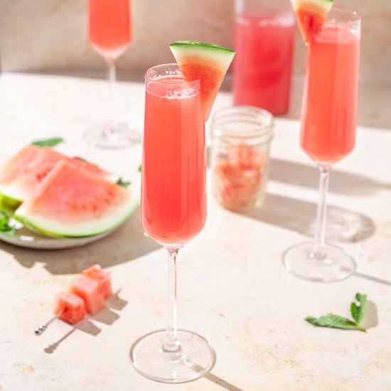 Watermelon Mimosas