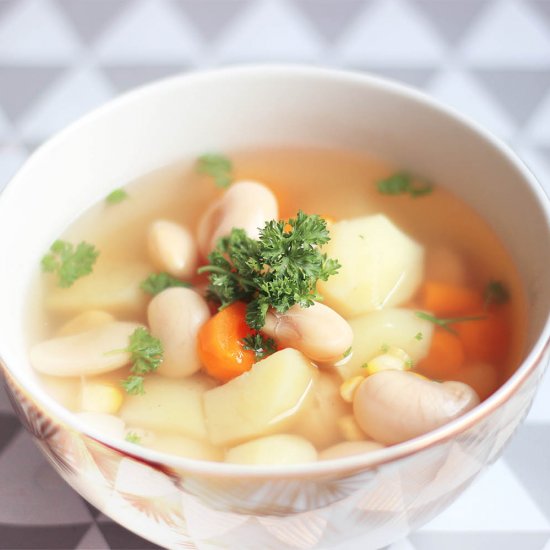 Vegan butter bean soup