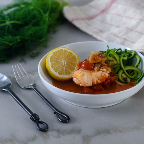 Cod in a Tomato Broth