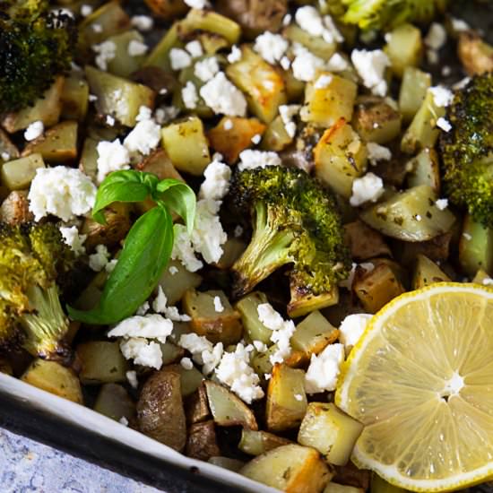 Roasted Broccoli And Potatoes