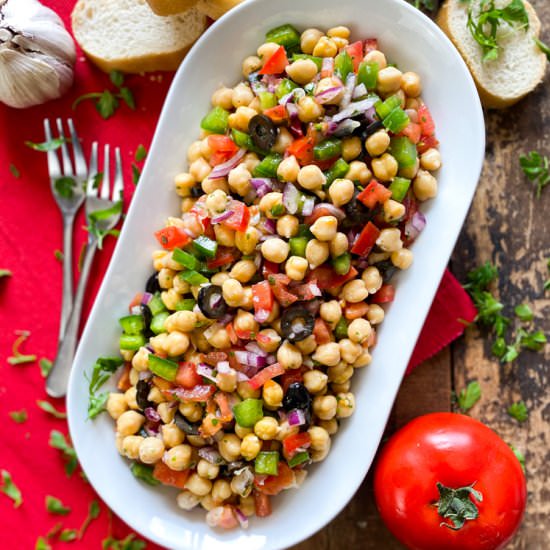 Classic Spanish Chickpea Salad