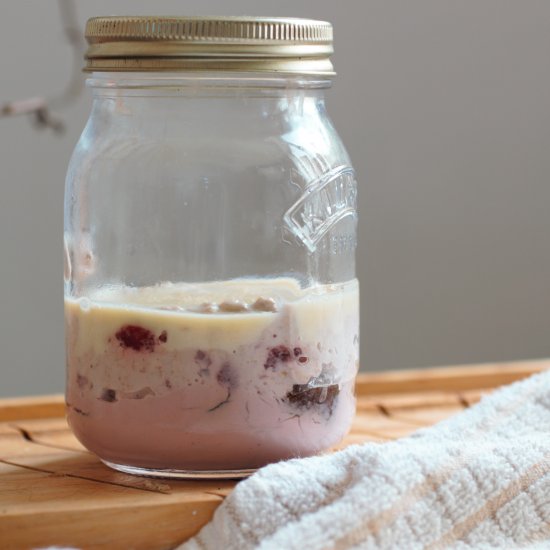 Strawberry Cheesecake Overnight Oat