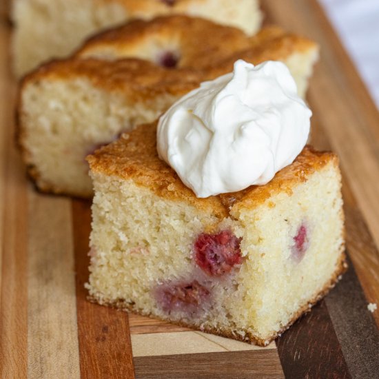 Raspberry Buttermilk Cake