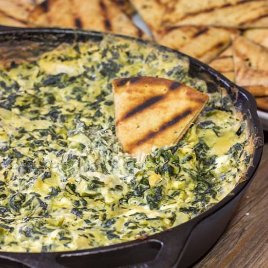 Smoked Spinach Artichoke Dip