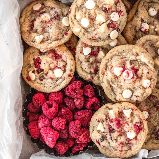 White Chocolate Raspberry Cookies