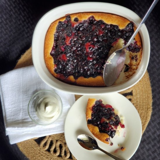 Old Fashioned Blueberry Cobbler