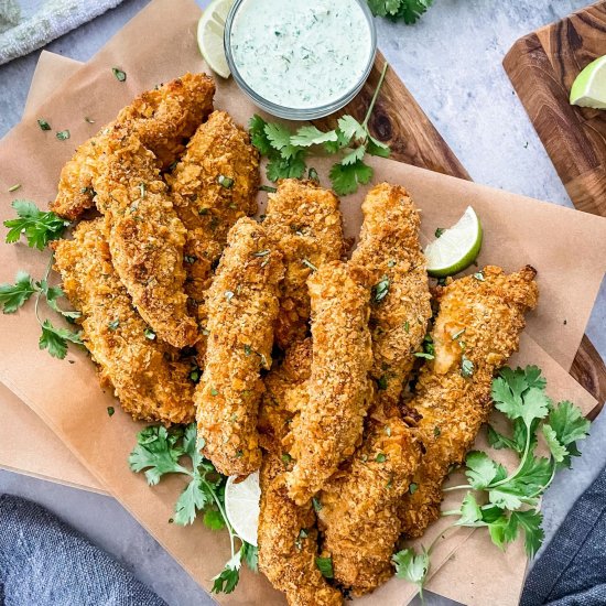 Crispy Cool Ranch Chicken Strips