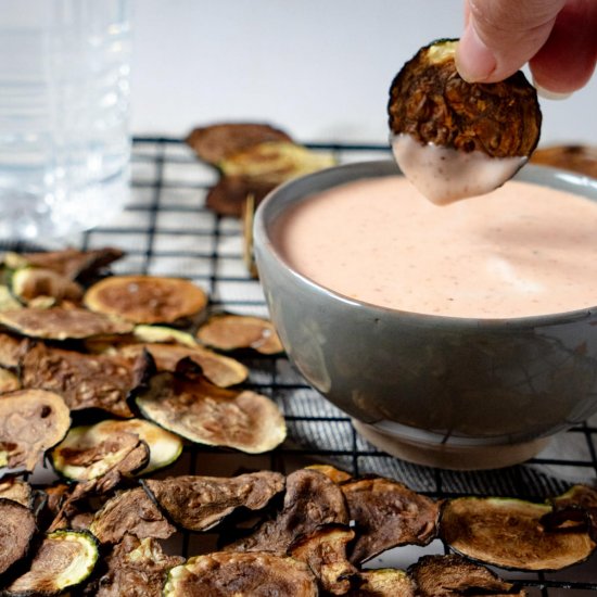 Air Fryer Zucchini Chips