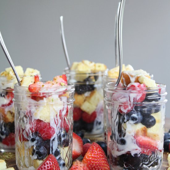 Berry Good Mason Jar Trifles