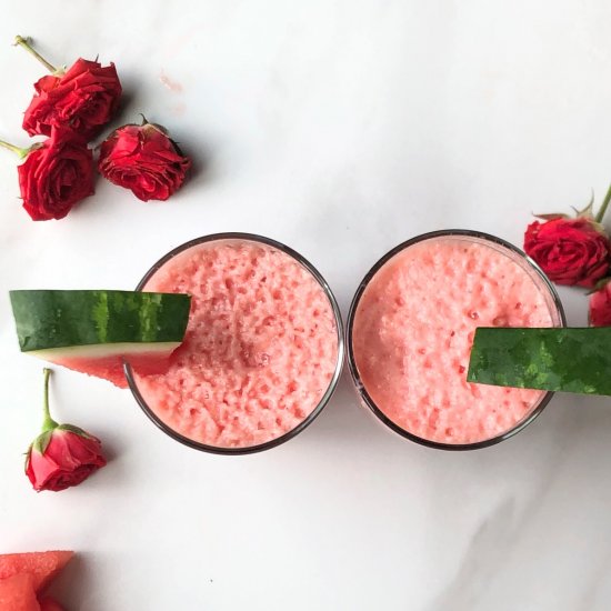 Watermelon Rose Water Smoothie