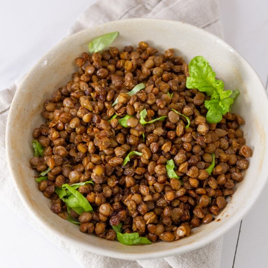 Crispy Roasted Lentils