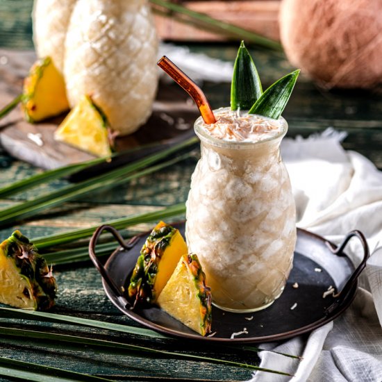 Piña Colada with Dark Rum