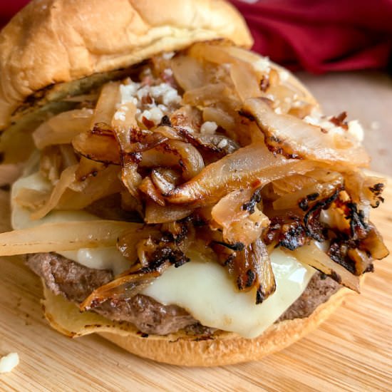 One Pan French Onion Burger