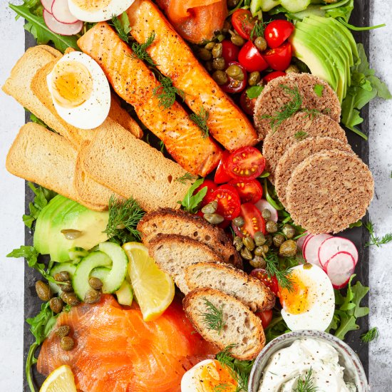 Salmon Breakfast Platter