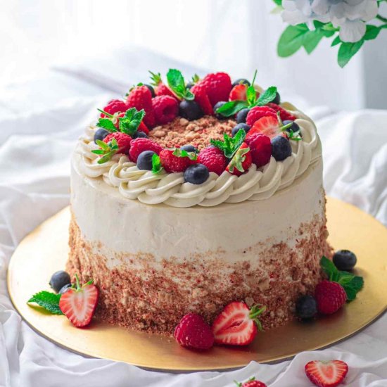 Strawberry Cheesecake Cake