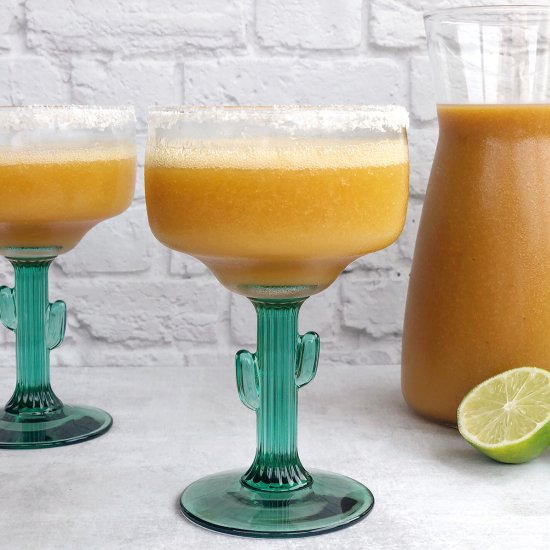 Fresh Peach Margaritas