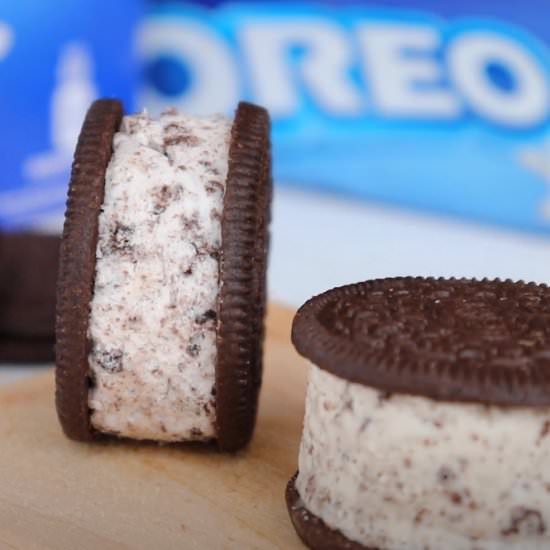 Oreo Cookie Ice Cream Sandwich