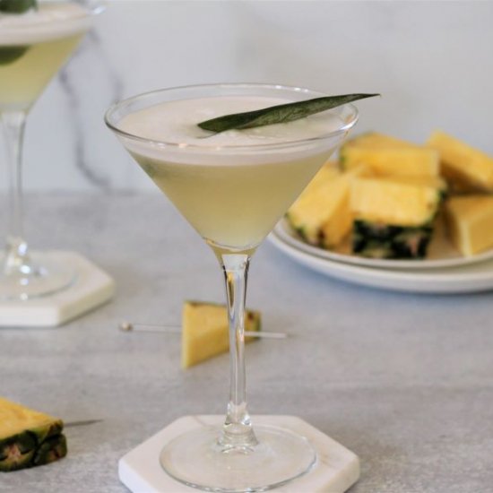 Pineapple Infused Vodka Martini