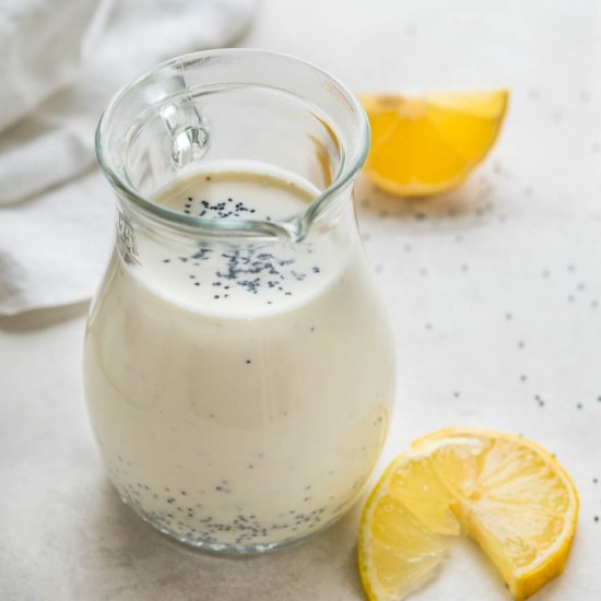 Creamy Lemon Poppy Seed Dressing