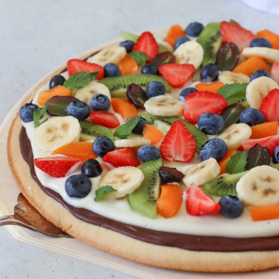 Fruit Pizza Vegan recipe