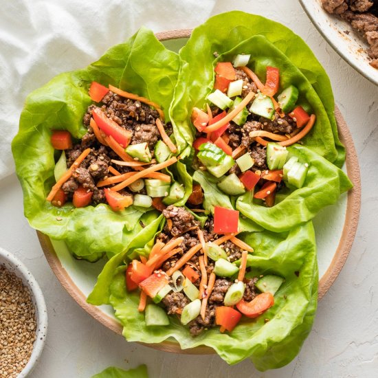 Korean Beef Lettuce Wraps