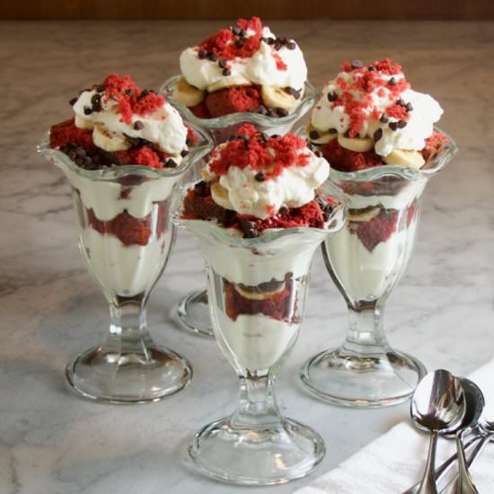 Red Velvet Banana Pudding