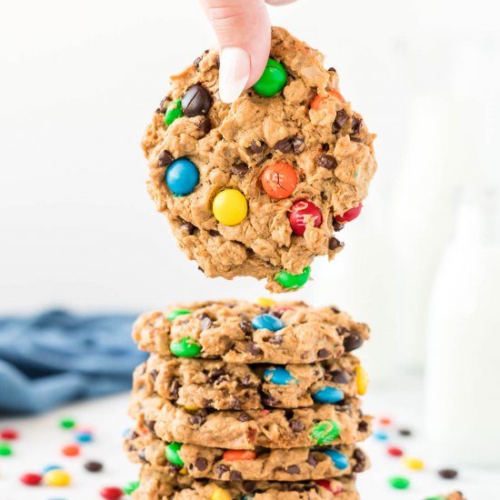 Gluten Free Monster Cookies