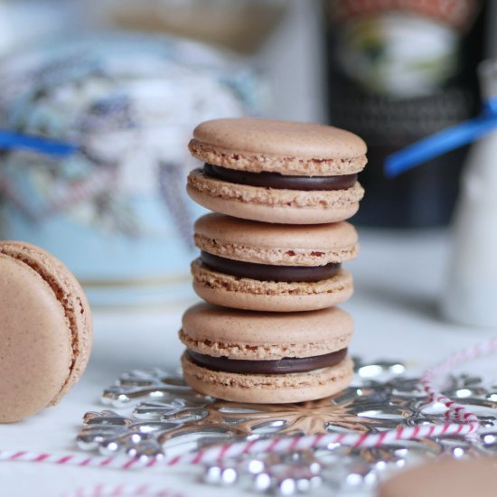 Baileys Chocolate Macarons