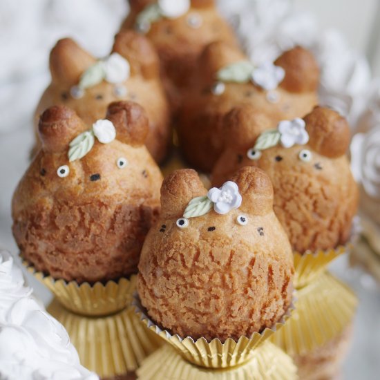 Cute Totoro Cream Puffs